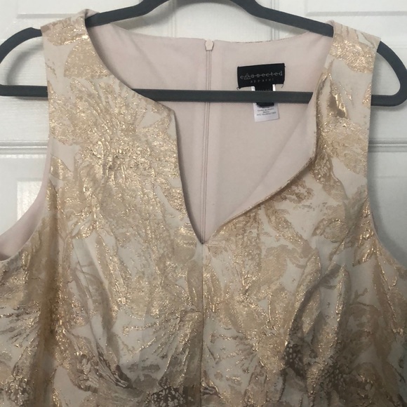 Beige and gold dress - Picture 10 of 11